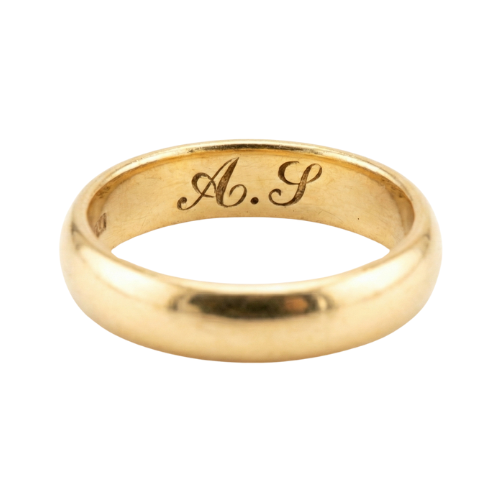 イニシャル入り指輪