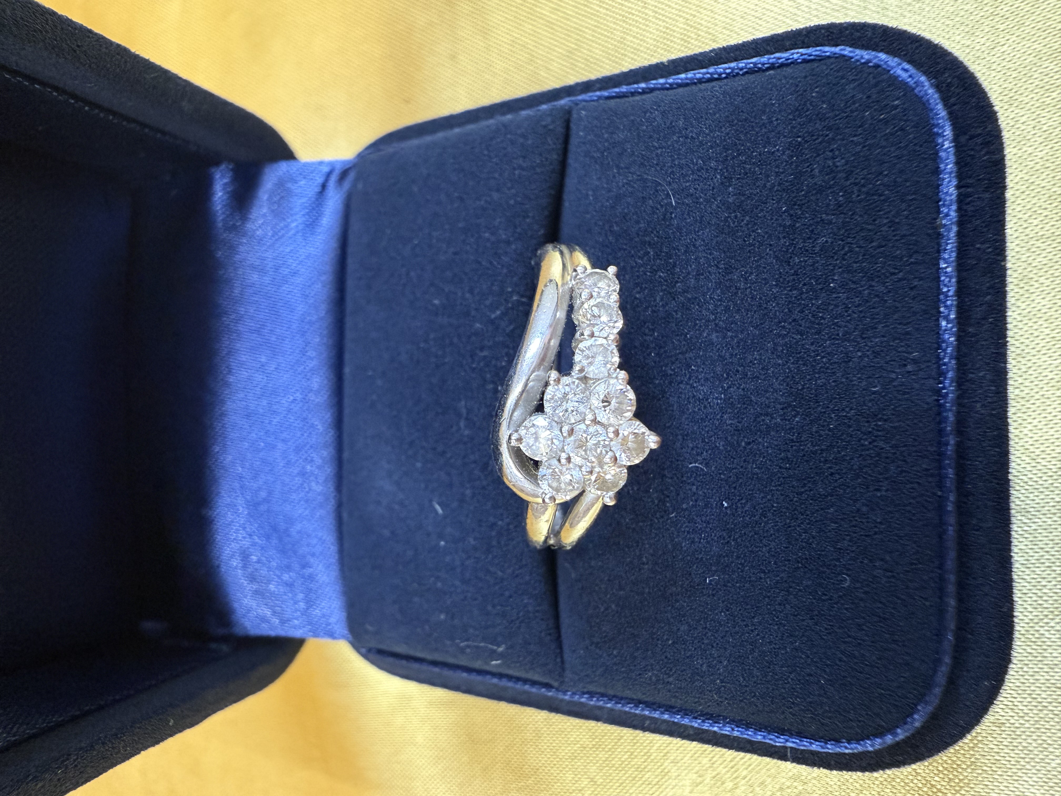 Pt900 リング　ダイヤ付き