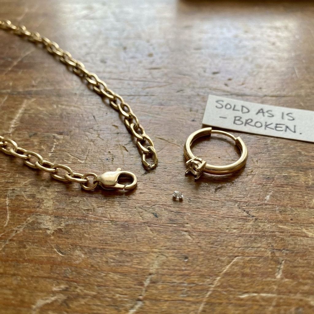 ちぎれたネックレス